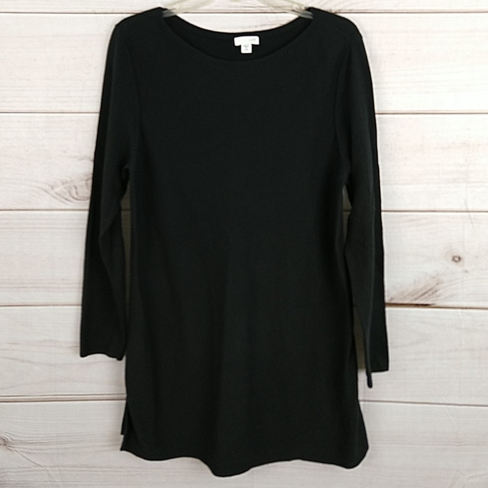 J.Jill Long Black Sweater Tunic